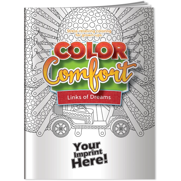 Adult coloring book with 24 pages of golf themed images.... from ASI 54100 Fields Manufacturing Inc / Better Life Line