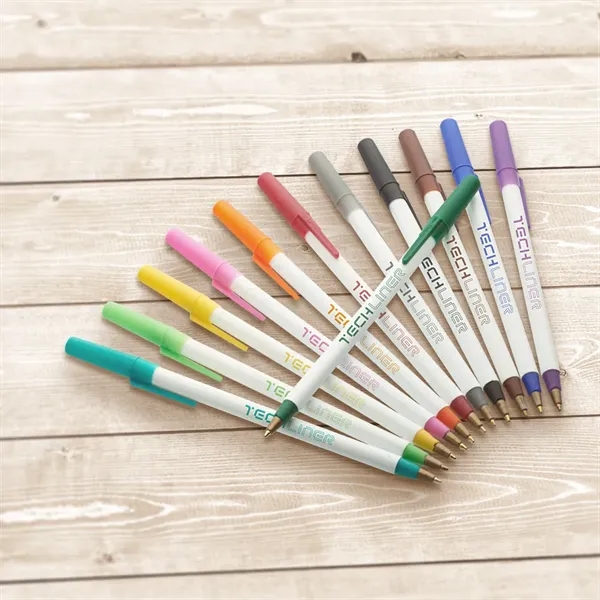 Value stick ballpoint pen with durable plastic body and colorful plastic... from ASI 39552 BEL Promo