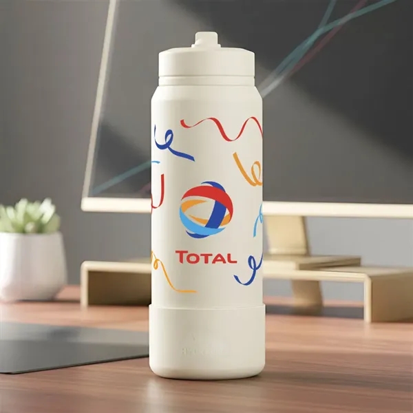 Item #HYP1003 Hydrapeak® Sport Boot Water Bottle w/Straw Lid - 26oz