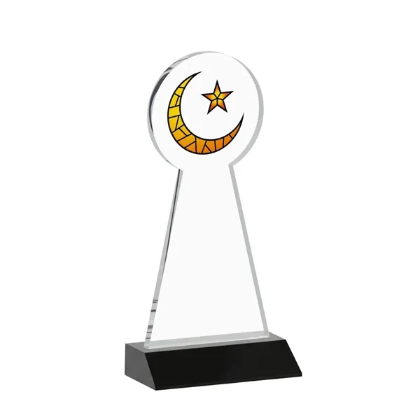 Item #AWARD AWV433-K Crescent & Star VividPrint™ Award - Black