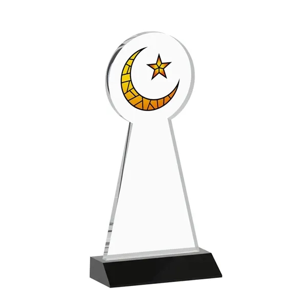 Item #AWARD AWV433-K Crescent & Star VividPrint™ Award - Black