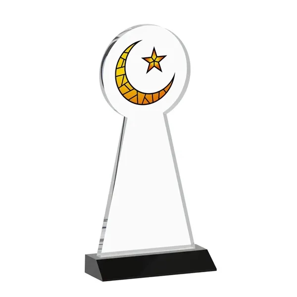 Item #AWARD AWV433-K Crescent & Star VividPrint™ Award - Black