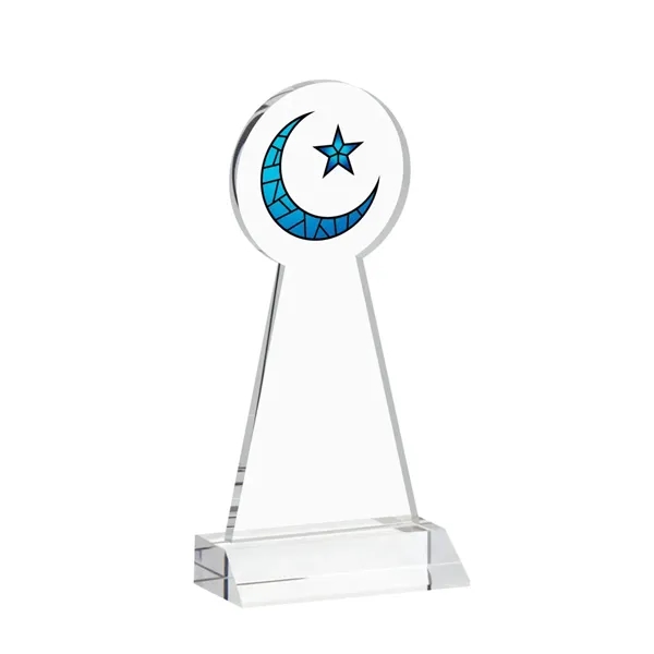 Item #AWARD AWV433 Crescent & Star VividPrint™ Award - Clear