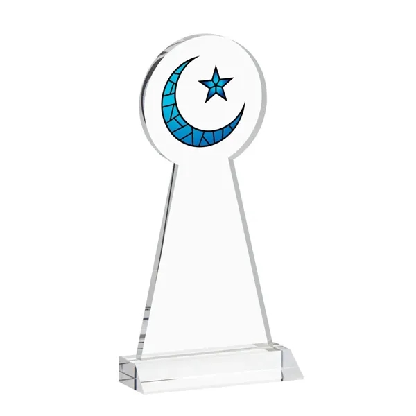 Item #AWARD AWV433 Crescent & Star VividPrint™ Award - Clear