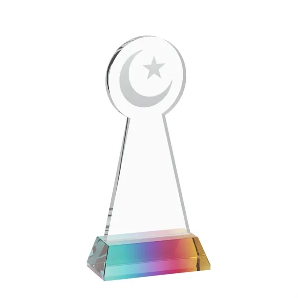 Item #AWS4336-M Crescent & Star Award on Hartford Base - Prismatic