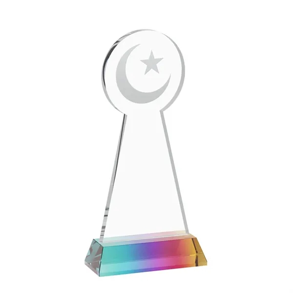 Item #AWS4336-M Crescent & Star Award on Hartford Base - Prismatic