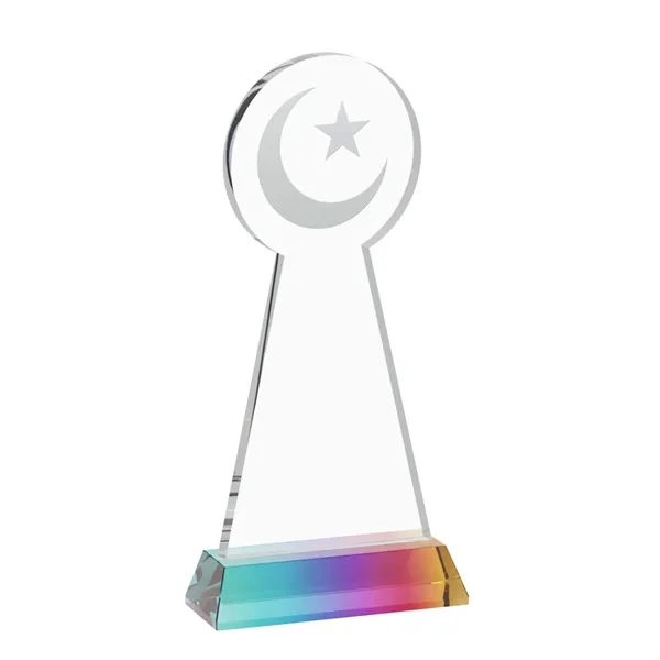 Item #AWS4336-M Crescent & Star Award on Hartford Base - Prismatic