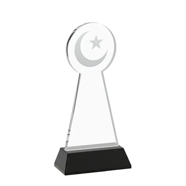 Item #AWS4336-K Crescent & Star Award on Hartford Base - Black
