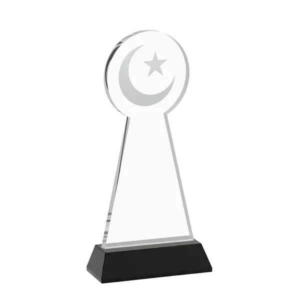 Item #AWS4336-K Crescent & Star Award on Hartford Base - Black