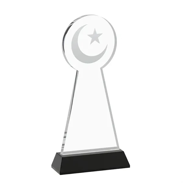 Item #AWS4336-K Crescent & Star Award on Hartford Base - Black