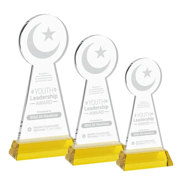 Item #AWS4336-D Crescent & Star Award on Hartford Base - Gold