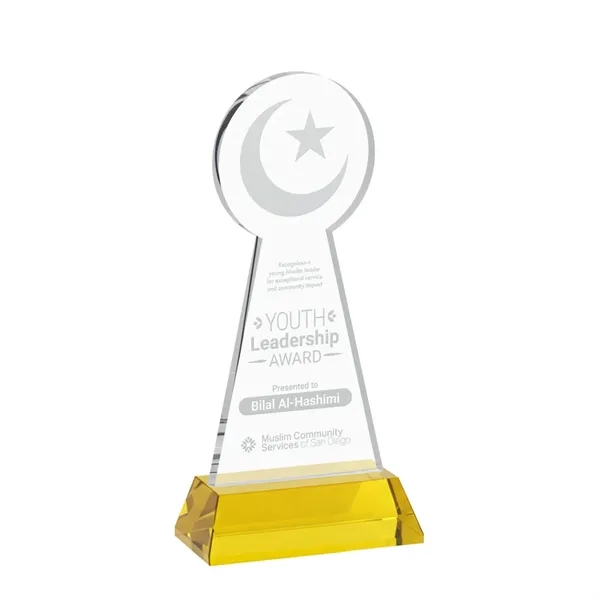 Item #AWS4336-D Crescent & Star Award on Hartford Base - Gold