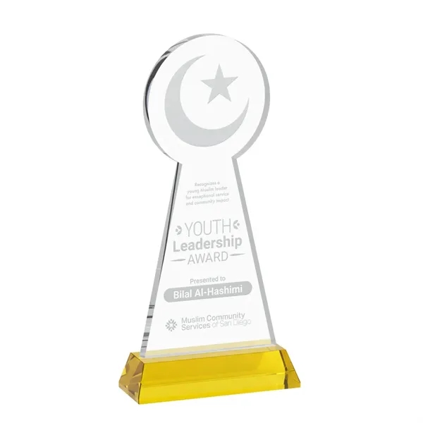 Item #AWS4336-D Crescent & Star Award on Hartford Base - Gold