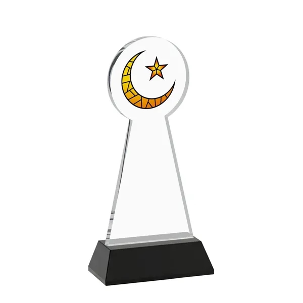 Item #AWV4336-K Crescent & Star VividPrint™ Award on Hartford Base - Black