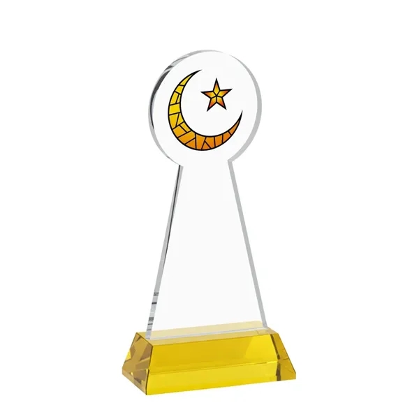 Item #AWV4336-D Crescent & Star VividPrint™ Award on Hartford Base - Gold