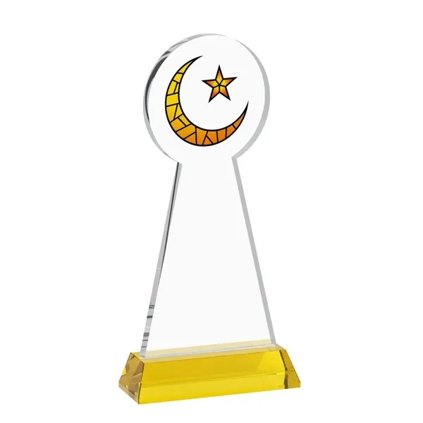 Item #AWV4336-D Crescent & Star VividPrint™ Award on Hartford Base - Gold