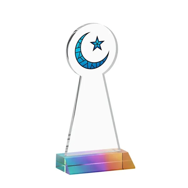 Item #AWARD AWV433-M Crescent & Star VividPrint™ Award - Prismatic