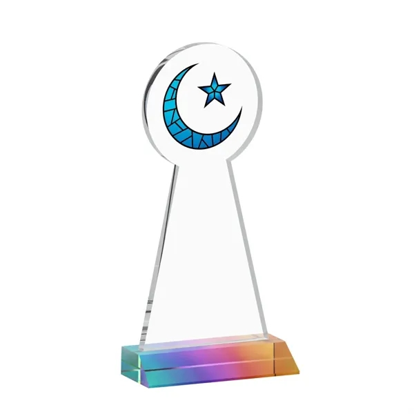 Item #AWARD AWV433-M Crescent & Star VividPrint™ Award - Prismatic