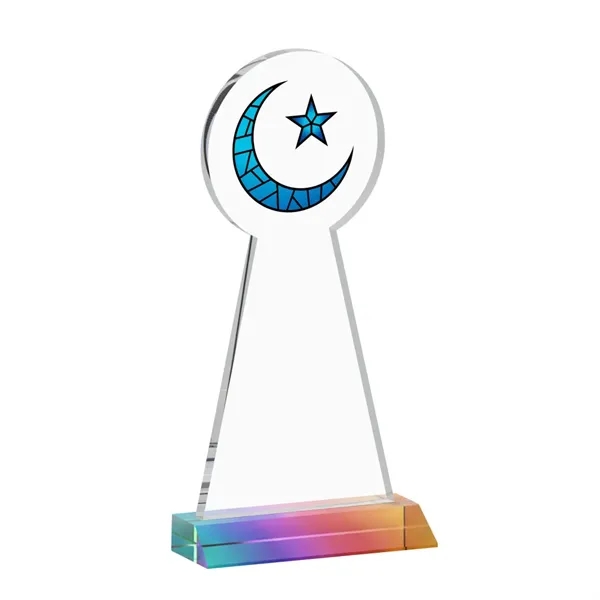 Item #AWARD AWV433-M Crescent & Star VividPrint™ Award - Prismatic
