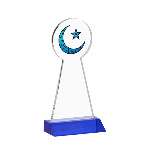 Item #AWARD AWV433-L Crescent & Star VividPrint™ Award - Blue