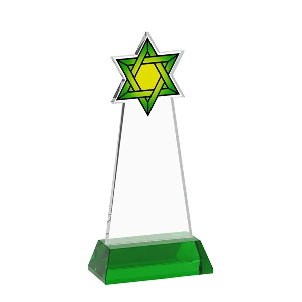 Item #AWV4316-G Star of David VividPrint™ Award on Hartford Base - Green