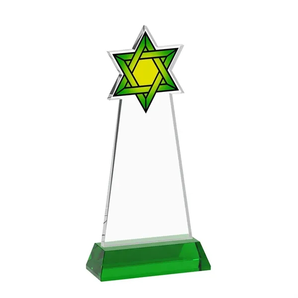 Item #AWV4316-G Star of David VividPrint™ Award on Hartford Base - Green