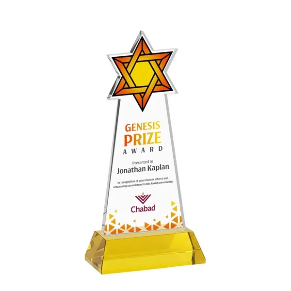 Crafted from premium optical crystal, this striking Star of David VividPrint™... from ASI 84592 St Regis Group / St Regis
