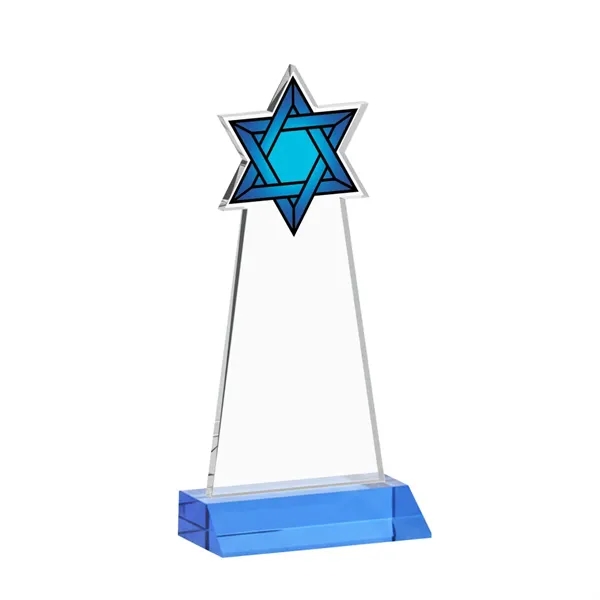 Crafted from premium optical crystal, this striking Star of David award... from ASI 84592 St Regis Group / St Regis