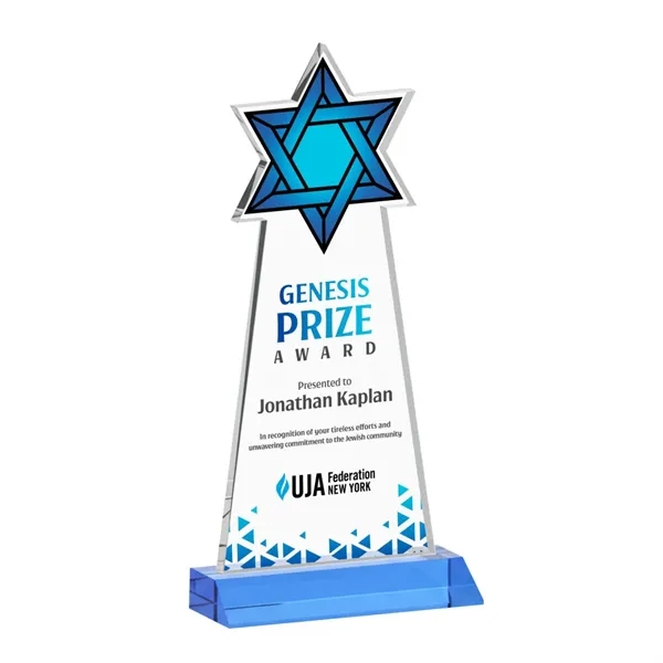 Crafted from premium optical crystal, this striking Star of David award... from ASI 84592 St Regis Group / St Regis