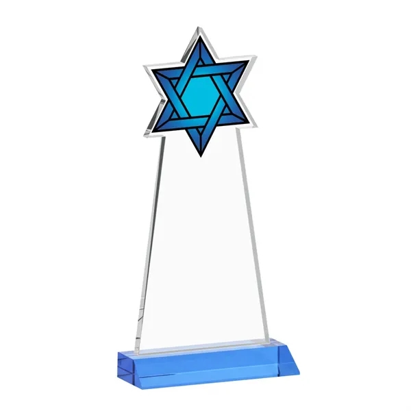 Crafted from premium optical crystal, this striking Star of David award... from ASI 84592 St Regis Group / St Regis