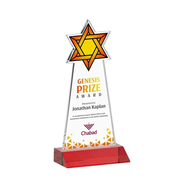 Crafted from premium optical crystal, this striking Star of David award... from ASI 84592 St Regis Group / St Regis