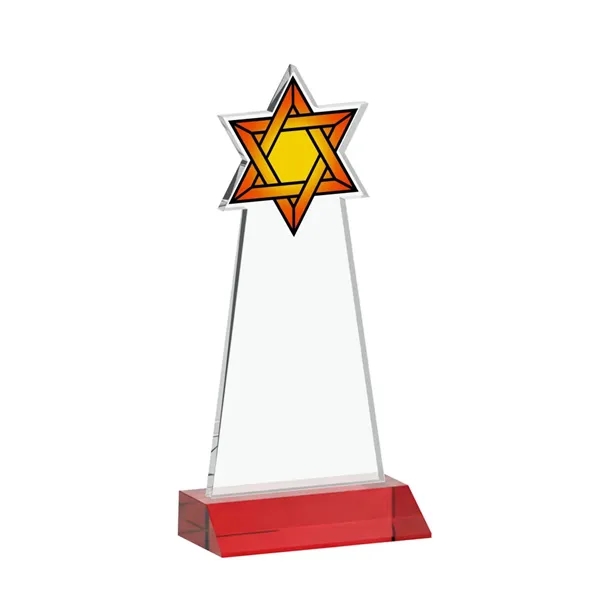 Crafted from premium optical crystal, this striking Star of David award... from ASI 84592 St Regis Group / St Regis