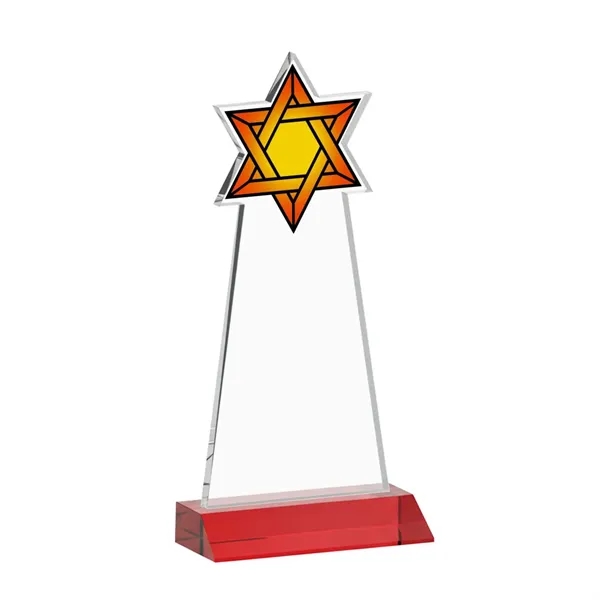 Crafted from premium optical crystal, this striking Star of David award... from ASI 84592 St Regis Group / St Regis