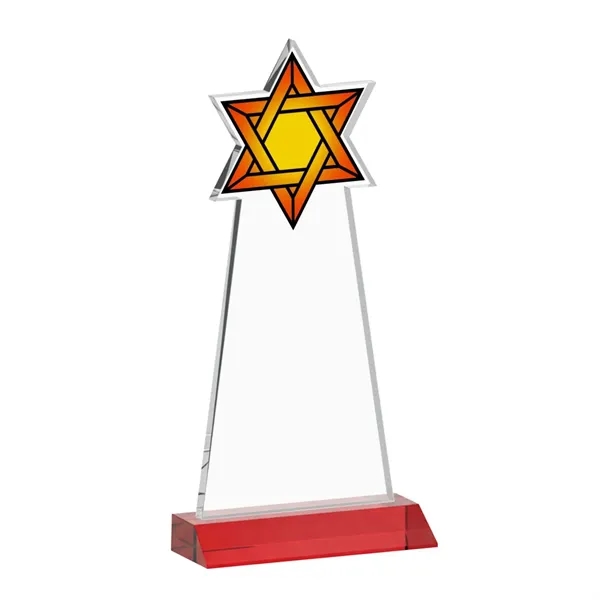 Crafted from premium optical crystal, this striking Star of David award... from ASI 84592 St Regis Group / St Regis