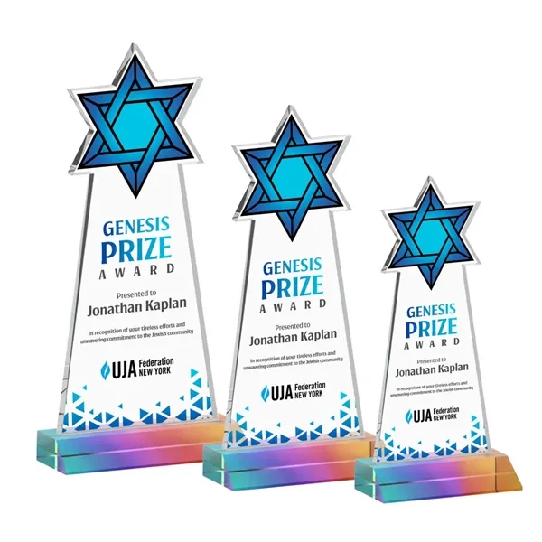 Item #AWARD AWV431-M Star of David VividPrint™ Award - Prismatic