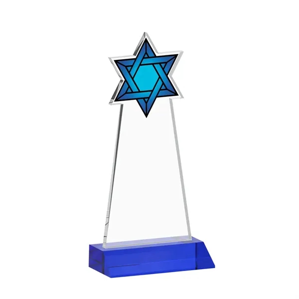 Crafted from premium optical crystal, this striking Star of David award... from ASI 84592 St Regis Group / St Regis