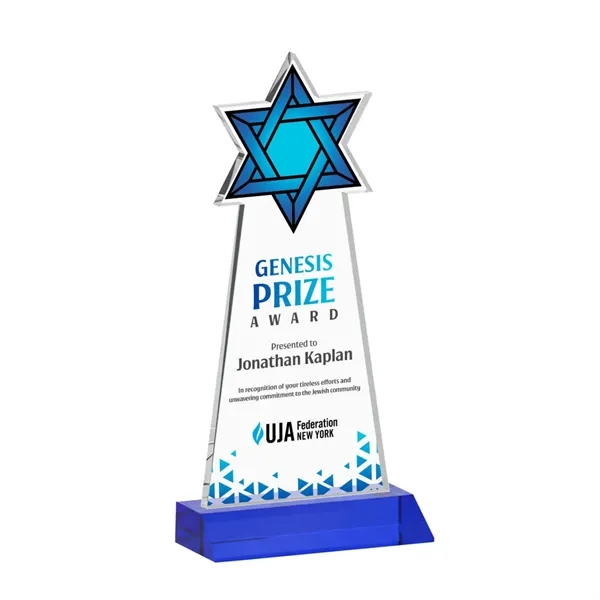 Crafted from premium optical crystal, this striking Star of David award... from ASI 84592 St Regis Group / St Regis