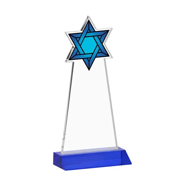 Crafted from premium optical crystal, this striking Star of David award... from ASI 84592 St Regis Group / St Regis