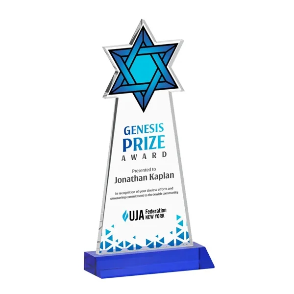 Crafted from premium optical crystal, this striking Star of David award... from ASI 84592 St Regis Group / St Regis