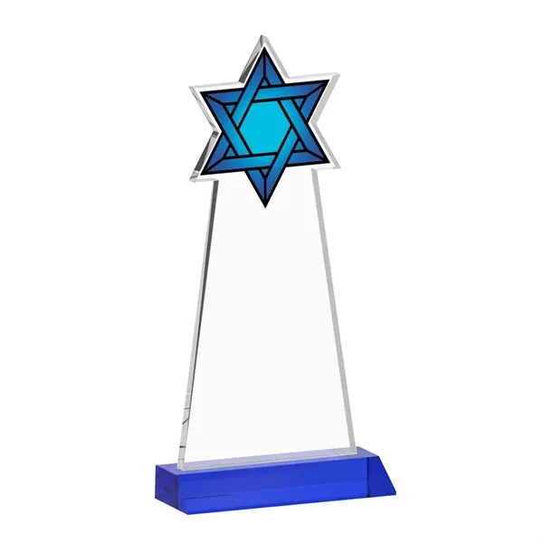 Crafted from premium optical crystal, this striking Star of David award... from ASI 84592 St Regis Group / St Regis