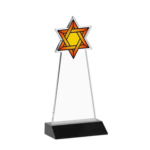 Crafted from premium optical crystal, this striking Star of David award... from ASI 84592 St Regis Group / St Regis