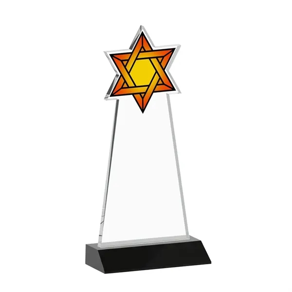 Crafted from premium optical crystal, this striking Star of David award... from ASI 84592 St Regis Group / St Regis