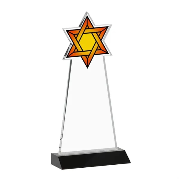 Crafted from premium optical crystal, this striking Star of David award... from ASI 84592 St Regis Group / St Regis