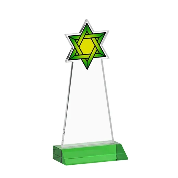 Crafted from premium optical crystal, this striking Star of David award... from ASI 84592 St Regis Group / St Regis