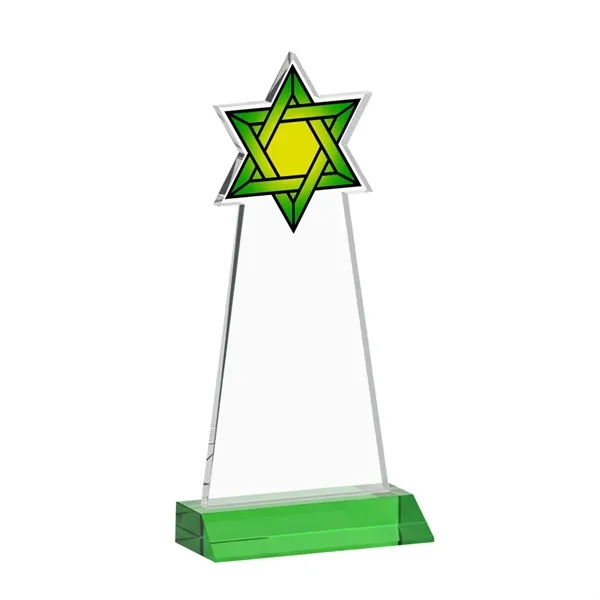 Crafted from premium optical crystal, this striking Star of David award... from ASI 84592 St Regis Group / St Regis