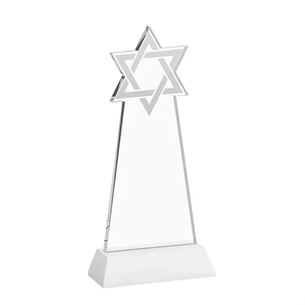 Crafted from premium optical crystal, this striking Star of David award... from ASI 84592 St Regis Group / St Regis