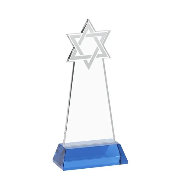 Crafted from premium optical crystal, this striking Star of David award... from ASI 84592 St Regis Group / St Regis