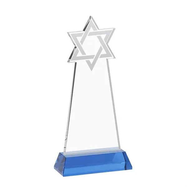 Crafted from premium optical crystal, this striking Star of David award... from ASI 84592 St Regis Group / St Regis