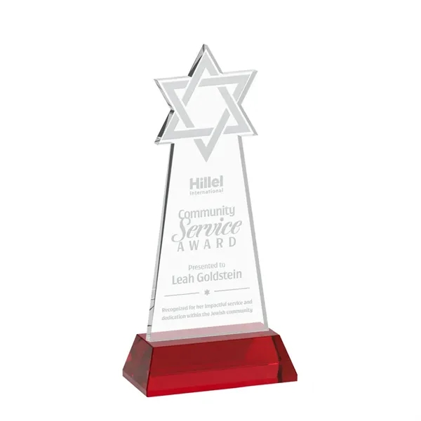 Crafted from premium optical crystal, this striking Star of David award... from ASI 84592 St Regis Group / St Regis