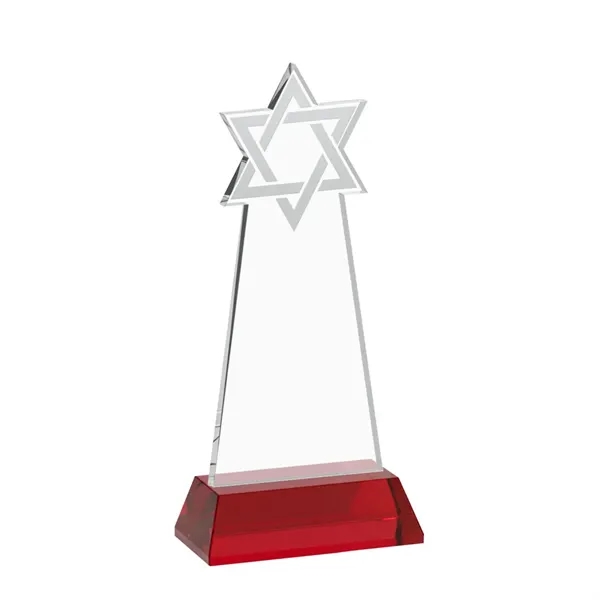 Crafted from premium optical crystal, this striking Star of David award... from ASI 84592 St Regis Group / St Regis